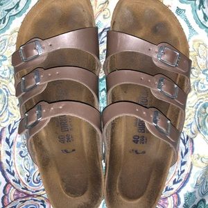 Barley worn Birkenstocks